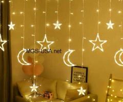 زينة رمضان بشكل هلال ونجوم