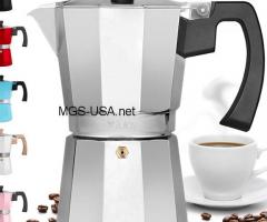 ماكينة تحضير اسبريسو كلاسيكية على الموقد